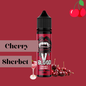 V Blood E-Liquid Cherry Sherbet 50ml 50vg 0mg short-fill