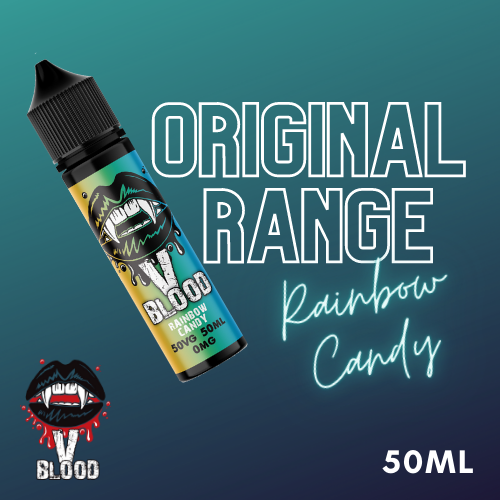 V Blood E-Liquid Rainbow Candy 50ml 50vg 0mg Short-fill