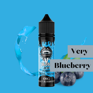 V Blood Blue Fusion E-Liquid Very Blueberry 50ml 50vg 0mg short-fill