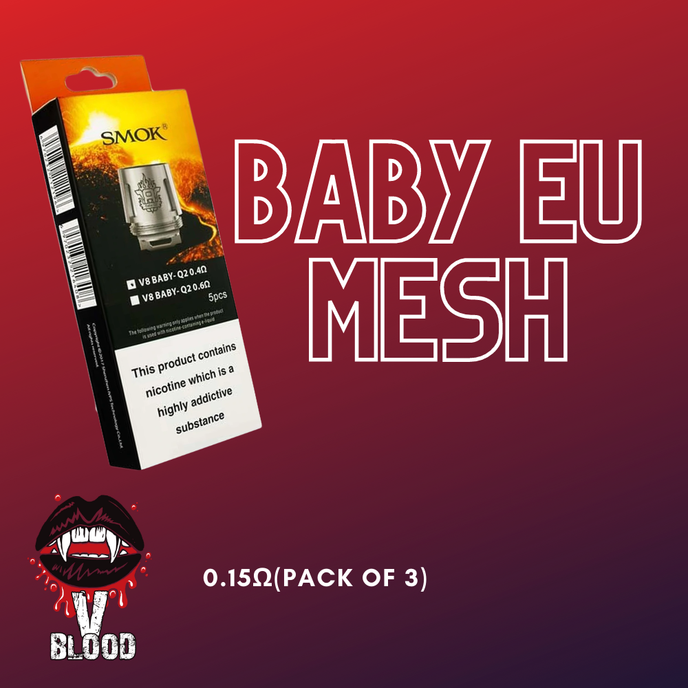 SMOK BABY EU MESH COIL .15OHM (Pack of 3)