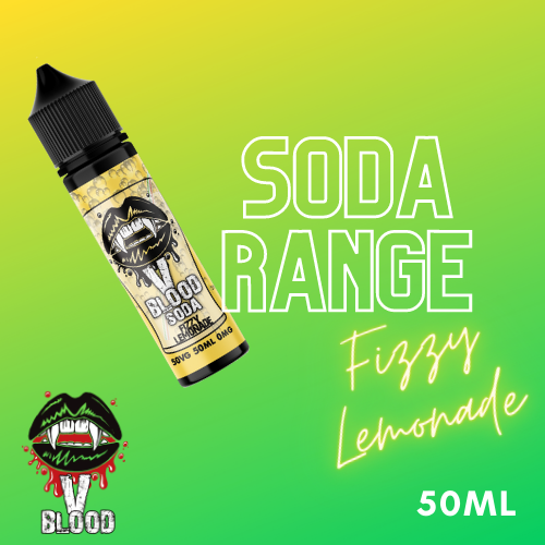 V Blood Soda E-Liquid Fizzy Lemonade 50ml 50vg 0mg short-fill
