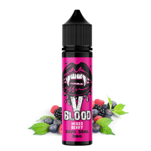 V Blood E-Liquid Mixed Berry 50ml 50vg 0mg short-fill