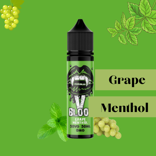 V Blood E-Liquid Grape Menthol 50ml 50vg 0mg short-fill
