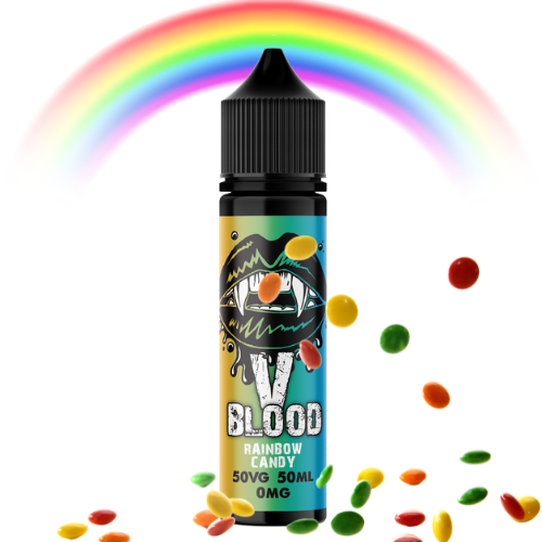 V Blood E-Liquid Rainbow Candy 50ml 50vg 0mg Short-fill
