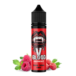 V Blood E-Liquid Raspberry 50ml 50vg 0mg short-fill