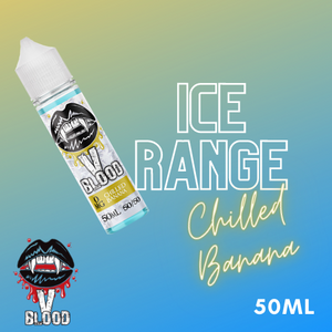 V Blood Ice E-Liquid Chilled Banana 50ml 50vg 0mg short-fill