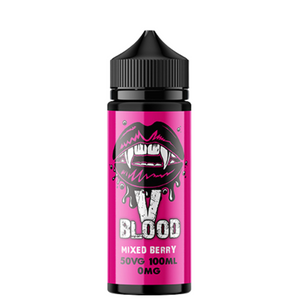 V Blood E-Liquid Mixed Berry 100ml 50vg 0mg short-fill