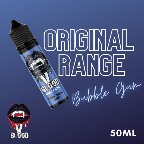 V Blood E-Liquid Bubblegum 50ml 50vg 0mg short-fill