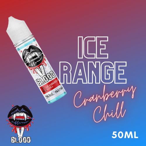 V Blood Ice E-Liquid Cranberry Chill 50ml 50vg 0mg short-fill