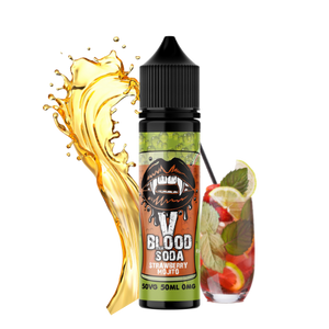 V Blood Soda E-Liquid Strawberry Mojito 50ml 50vg 0 mg short-fill