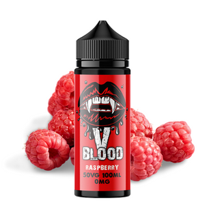V Blood E-Liquid Raspberry 100ml 50vg 0mg short-fill