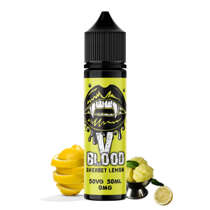V Blood E-Liquid Sherbet Lemon 50ml 50vg 0mg short-fill