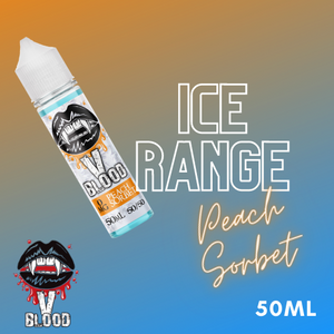 V Blood Ice E-Liquid Peach Sorbet 50ml 50vg 0mg Short-fill