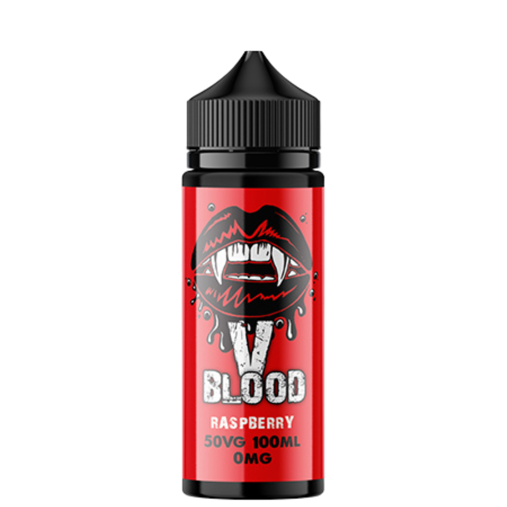 V Blood E-Liquid Raspberry 100ml 50vg 0mg short-fill