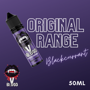 V Blood E-Liquid Blackcurrant 50ml 50vg 0mg short-fill