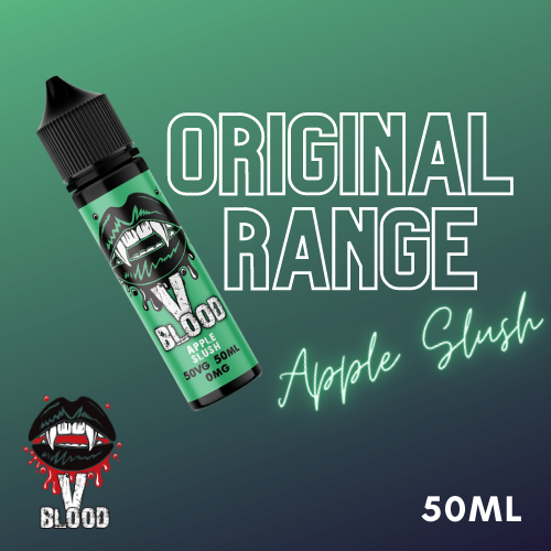 V Blood E-Liquid Apple Slush 50ml 50vg 0 mg Short-fill