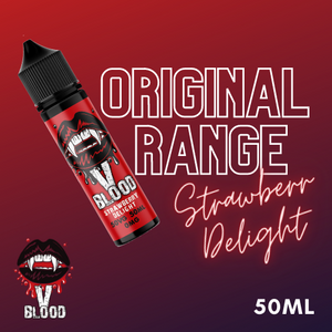 V Blood E-Liquid Strawberry Delight 50ml 50vg 0mg short-fill