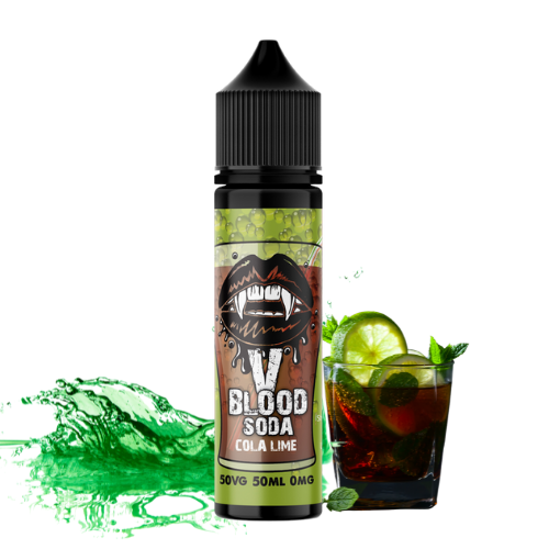 V Blood Soda E-Liquid Cola Lime 50ml 50vg 0mg short-fill