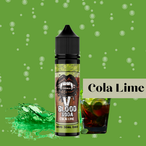 V Blood Soda E-Liquid Cola Lime 50ml 50vg 0mg short-fill