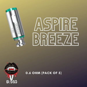 ASPIRE BREEZE 2 1.0 Ohm REPLACEMENT COIL (PACK OF 5)