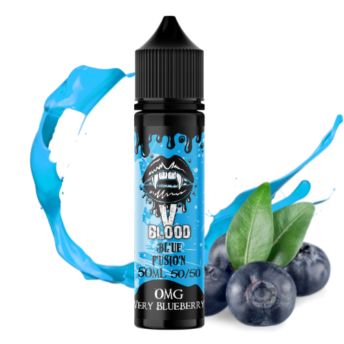 V Blood Blue Fusion E-Liquid Very Blueberry 50ml 50vg 0mg short-fill