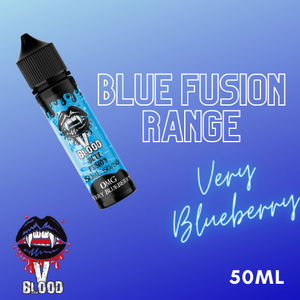 V Blood Blue Fusion E-Liquid Very Blueberry 50ml 50vg 0mg short-fill