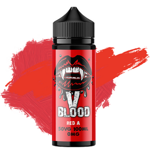V Blood E-Liquid Red A 100ml 50vg 0mg short-fill