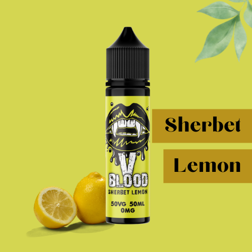 V Blood E-Liquid Sherbet Lemon 50ml 50vg 0mg short-fill