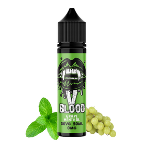 V Blood E-Liquid Grape Menthol 50ml 50vg 0mg short-fill