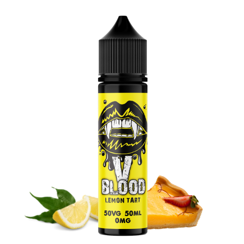 V Blood E-Liquid Lemon Tart 50ml 50vg 0mg short-fill