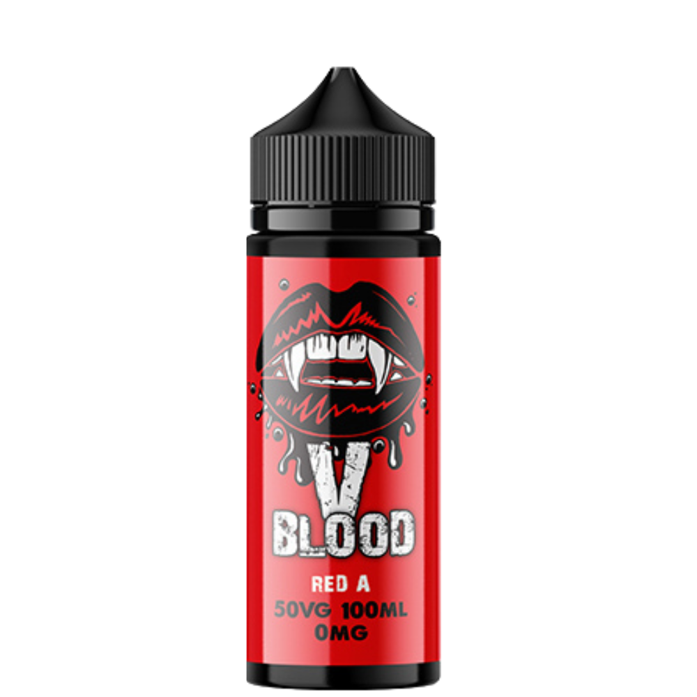 V Blood E-Liquid Red A 100ml 50vg 0mg short-fill