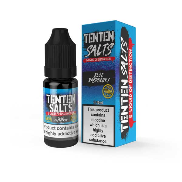 TENTEN Blue Raspberry 10ml Nic Salt E-Liquid (pack of 10)