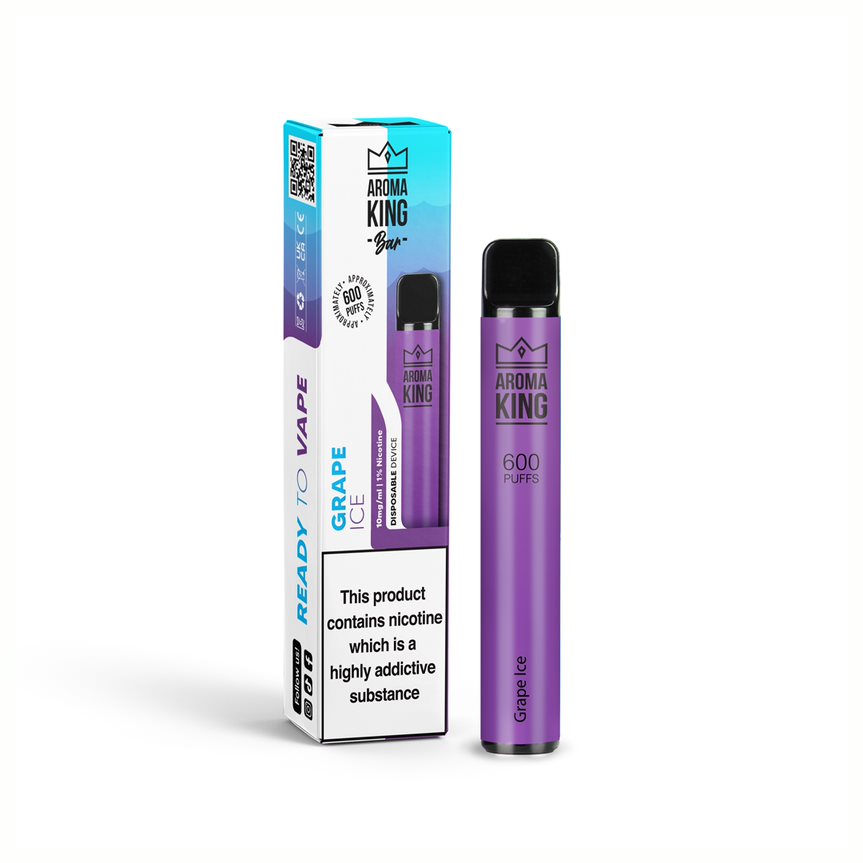 AROMA KING DISPOSABLE -GR APE ICE