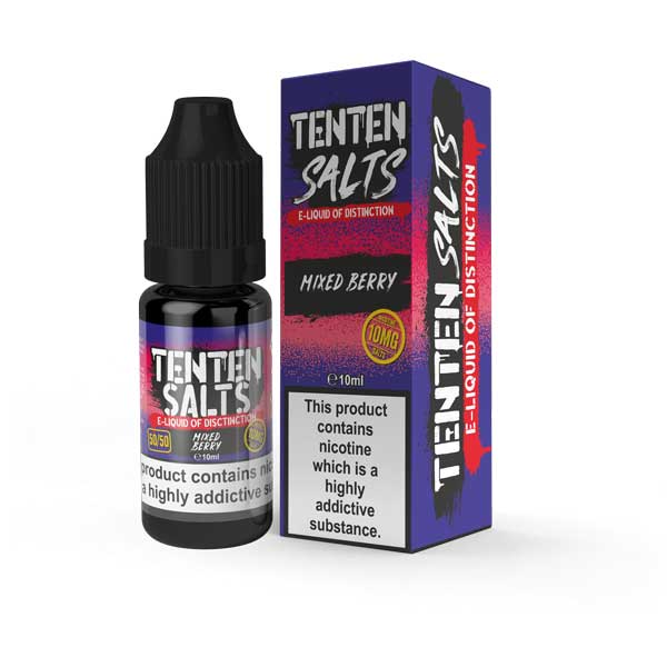 TENTEN Mixed Berry 10ml Nic Salt E-Liquid (pack of 10)